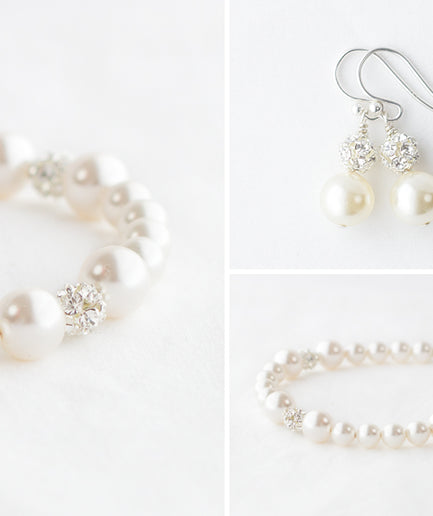 Pearl Bridesmaid Jewelry Set, Bridesmaid Gift Set