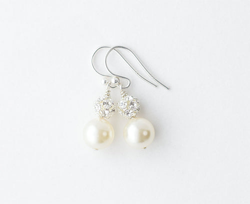 Pearl Bridesmaid Earrings Set of 6, Bridesmaid Jewelry Set of 6